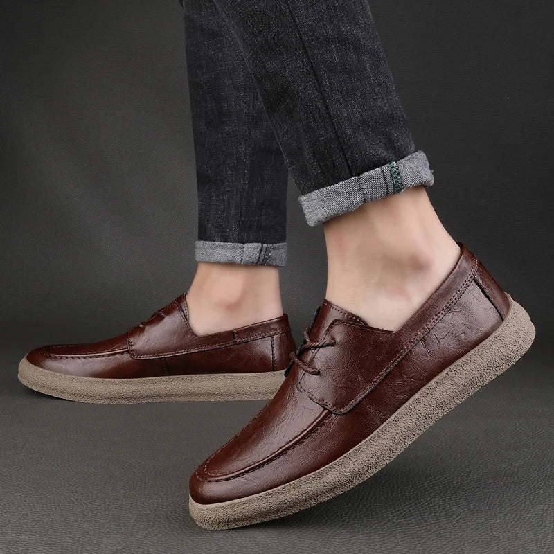 Herr Loafers Öppen Spets Design 2