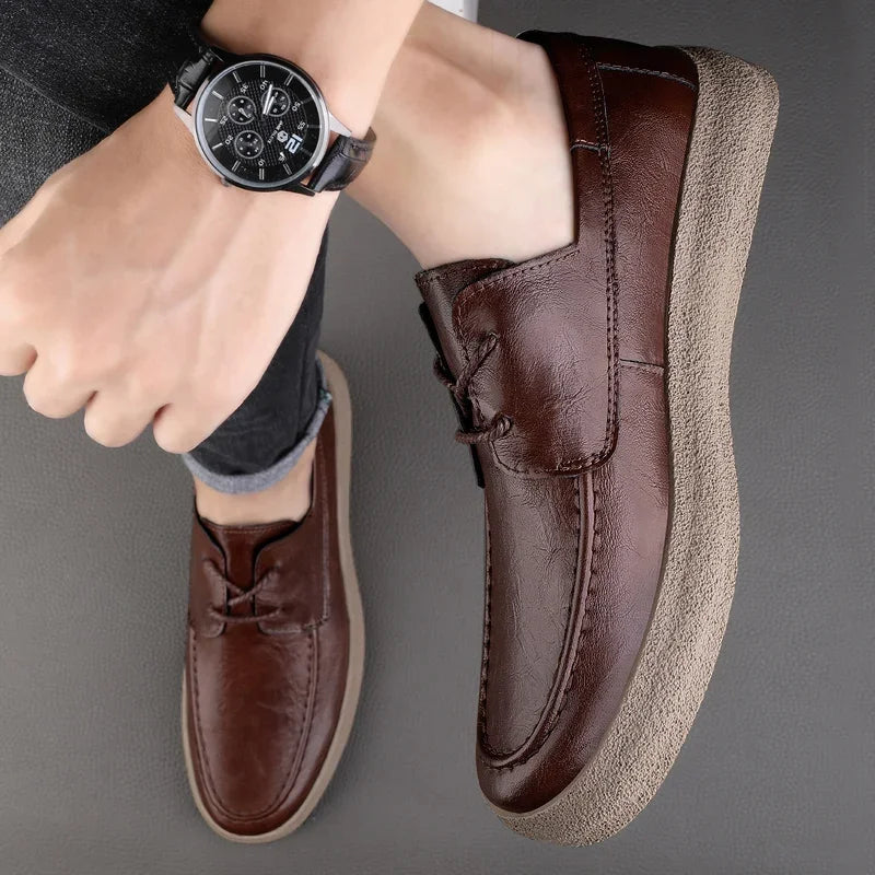 Herr Loafers Öppen Spets Design 3