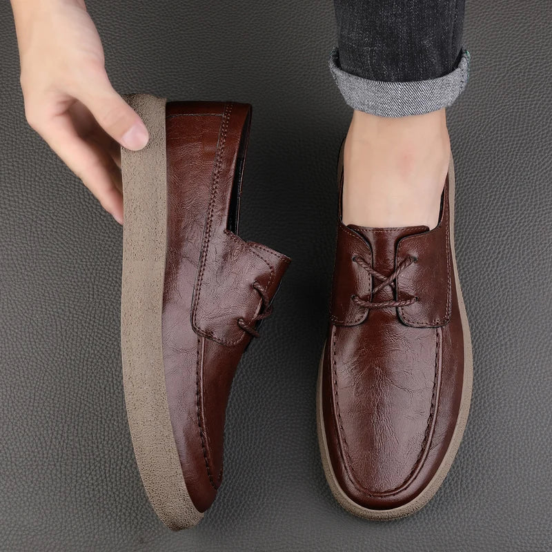 Herr Loafers Öppen Spets Design 6