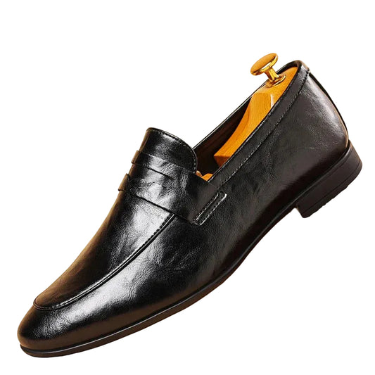 Herr Loafers i Läder med Modern Design 0