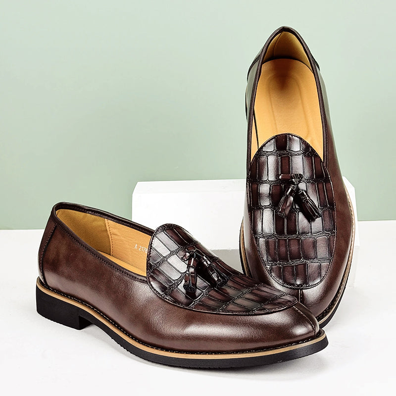 Herr Loafers med Tofsar och Krokodilprägling 4