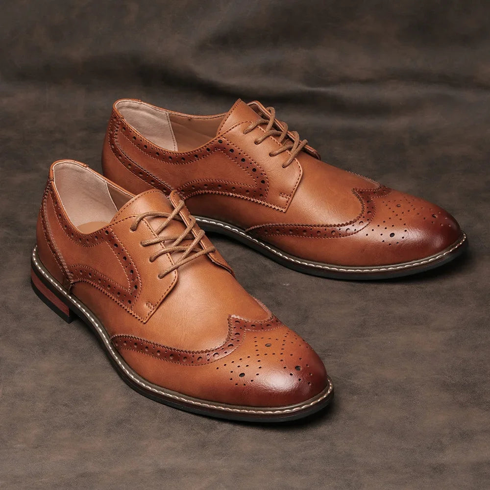 Herr Oxford Brogues med Intrikata Detaljer 1