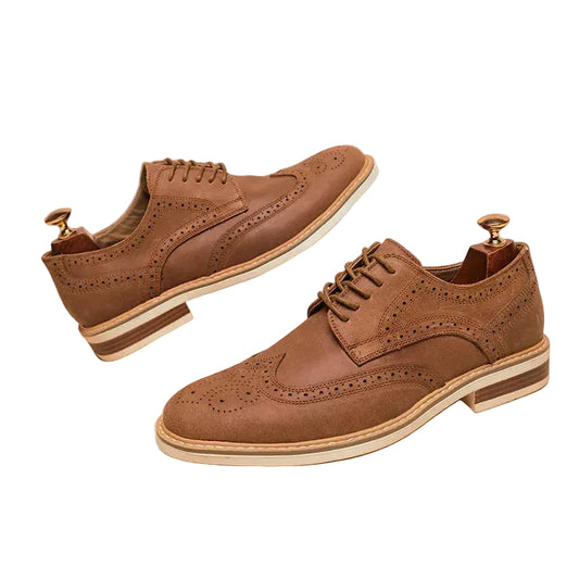Herr Oxford Skor med Vingspetsdesign 0