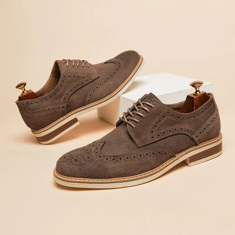 Herr Oxford Skor med Vingspetsdesign 3