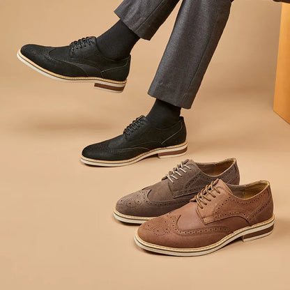 Herr Oxford Skor med Vingspetsdesign 5