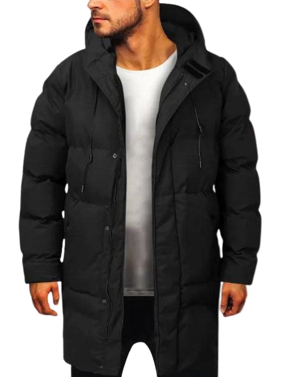 Herr Parka Jacka Minimalistisk Design för Kalla Vinterdagar 0