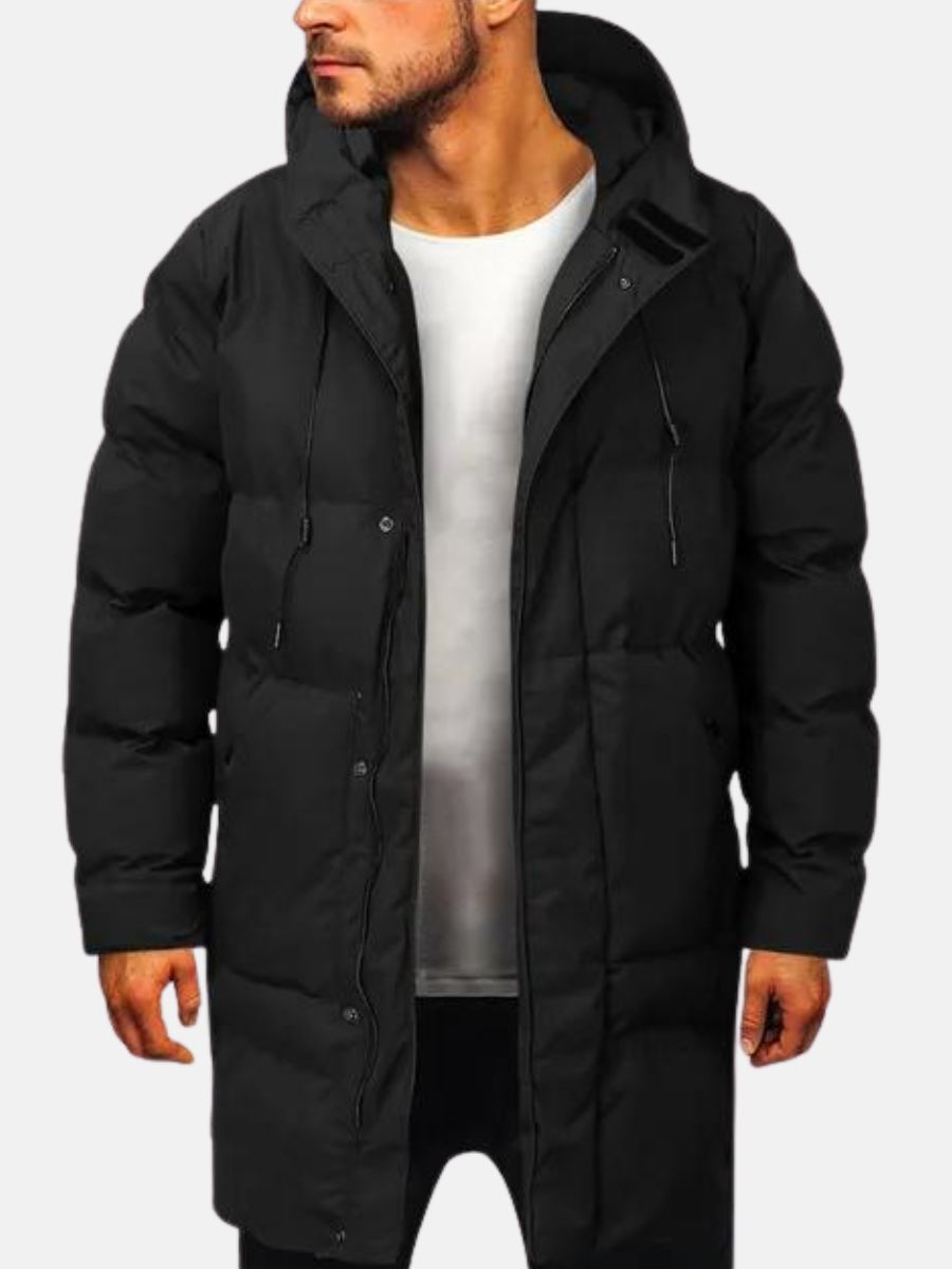 Herr Parka Jacka Minimalistisk Design för Kalla Vinterdagar 1