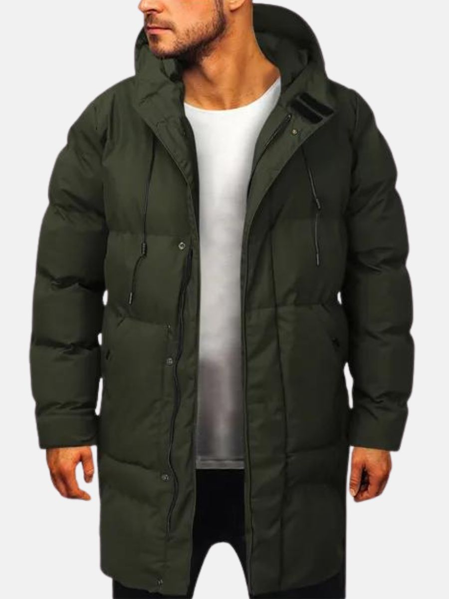 Herr Parka Jacka Minimalistisk Design för Kalla Vinterdagar 2