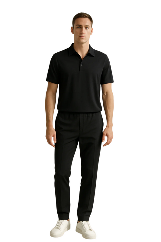 Herr Polo Set Tweed Avslappnad Passform 0