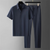 Herr Polo Set Tweed Avslappnad Passform 10