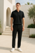 Herr Polo Set Tweed Avslappnad Passform 2