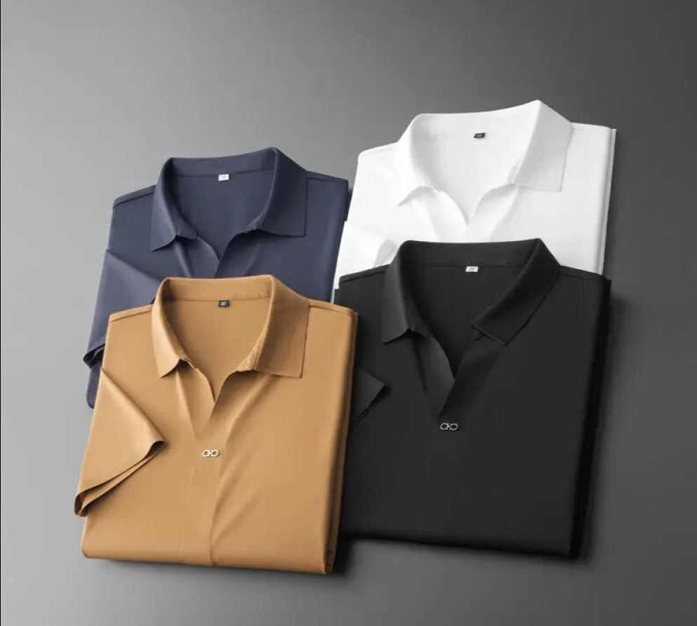Herr Polo Set Tweed Avslappnad Passform 4