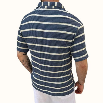 Herr Polo Skjorta med Avslappnad Krage 2