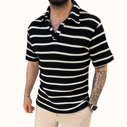 Herr Polo Skjorta med Avslappnad Krage 5