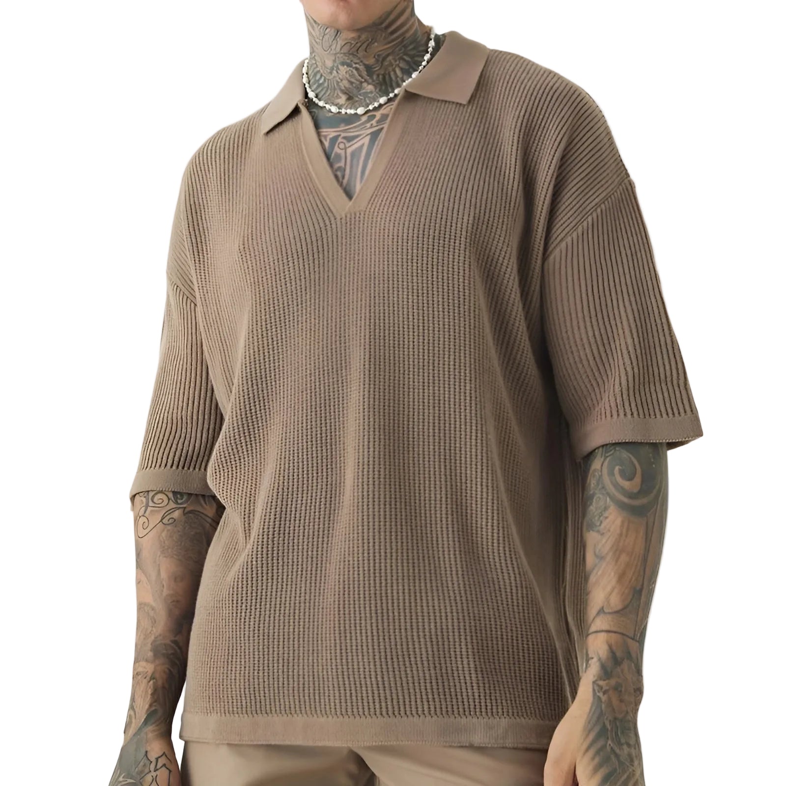Herr Polo T-shirt Boxig Stil 0