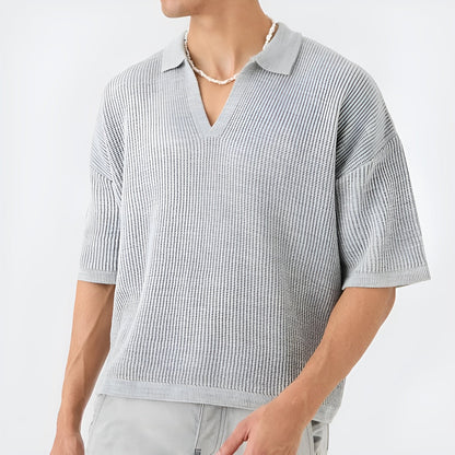Herr Polo T-shirt Boxig Stil 2