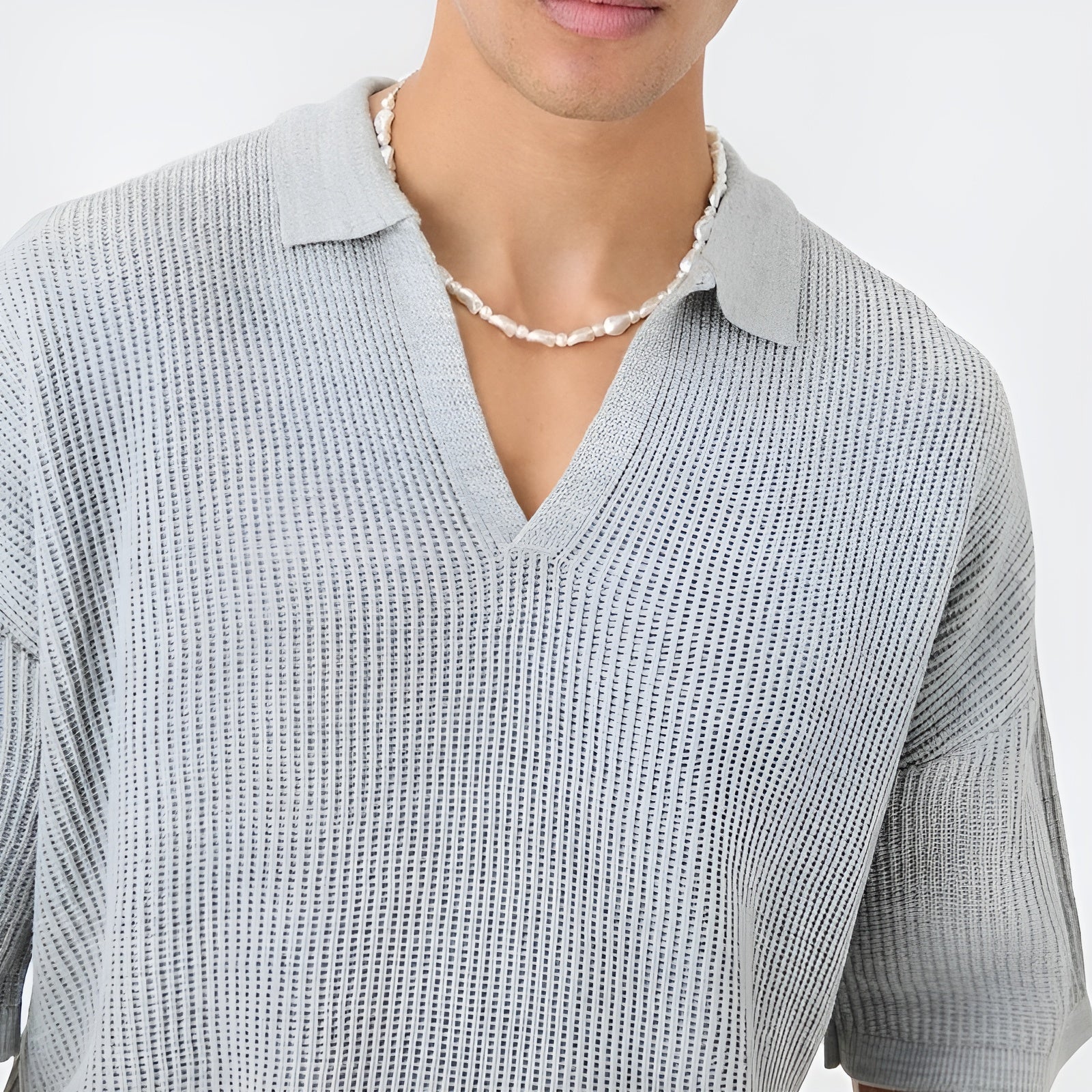 Herr Polo T-shirt Boxig Stil 5