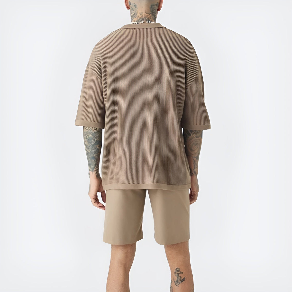 Herr Polo T-shirt Boxig Stil 6