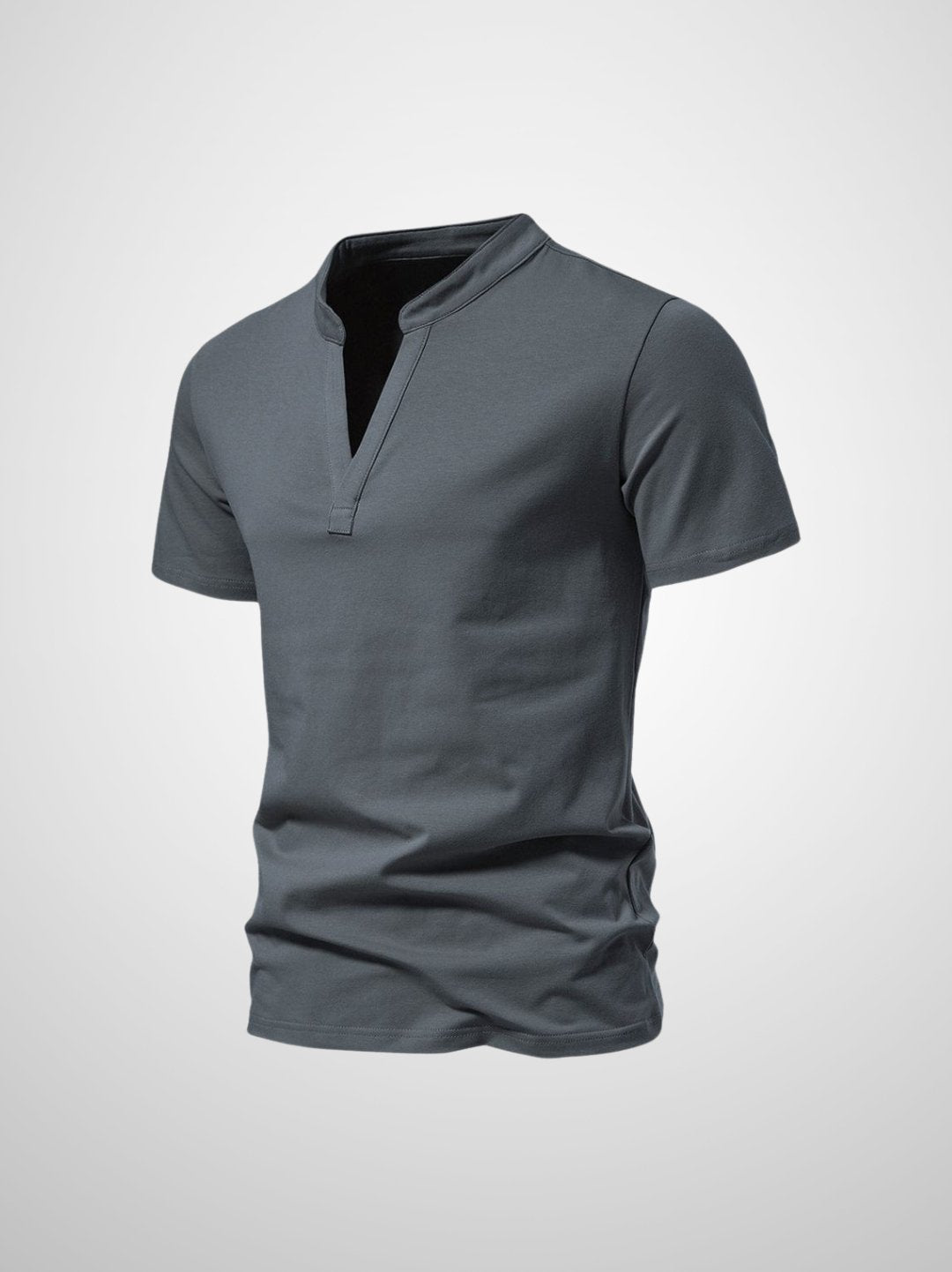 Herr Polo T-shirt V-hals Modern Design Mjuk Blandning 2