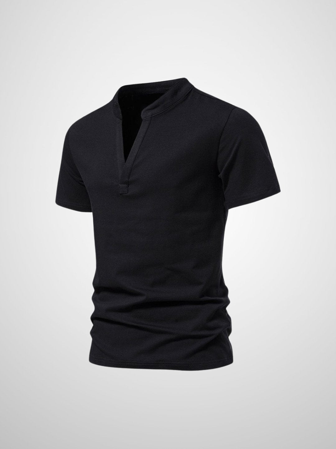 Herr Polo T-shirt V-hals Modern Design Mjuk Blandning 5