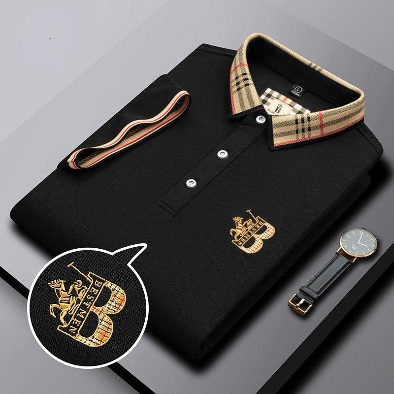 Herr Polohemd Modern Stil Komfort 6