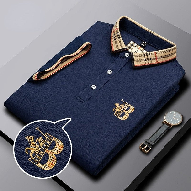 Herr Polohemd Modern Stil Komfort 8