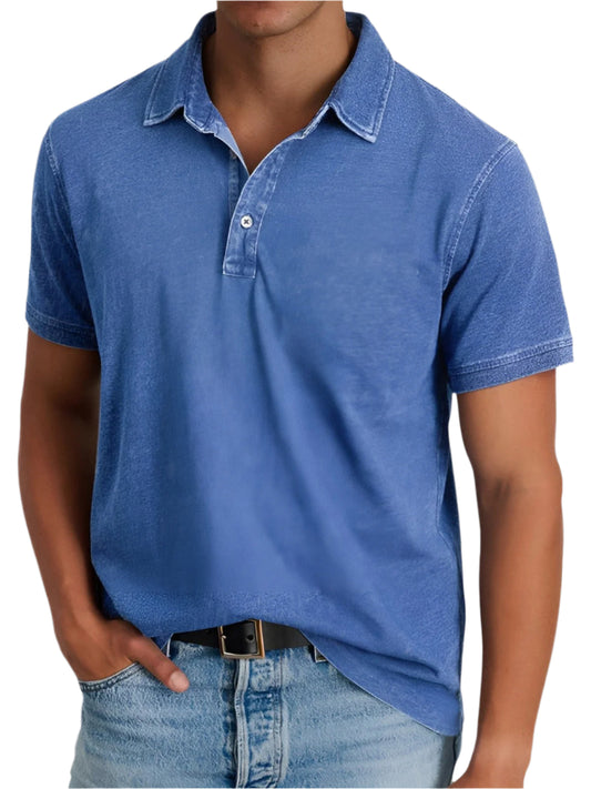 Herr Poloshirt Kortärmad Avslappnad Passform 0