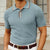 Herr Poloshirt Slim Fit i Silke 3