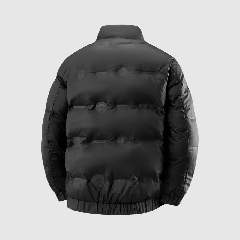 Herr Pufferjacka Quiltad Design Avslappnad Stil 3