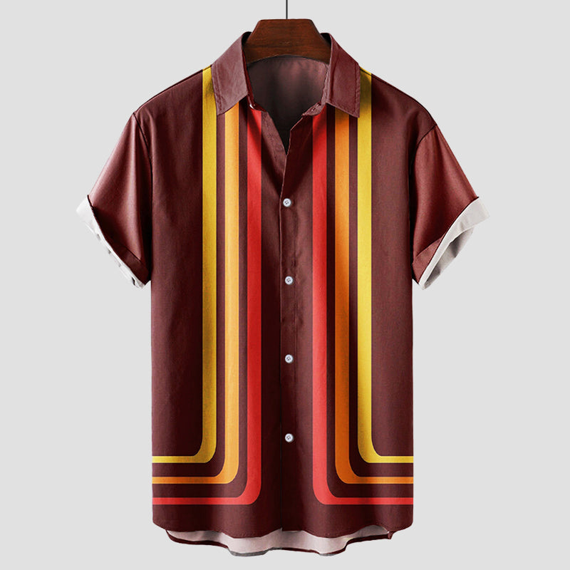 Herr Retro T-shirt med Korta Ärmar 2