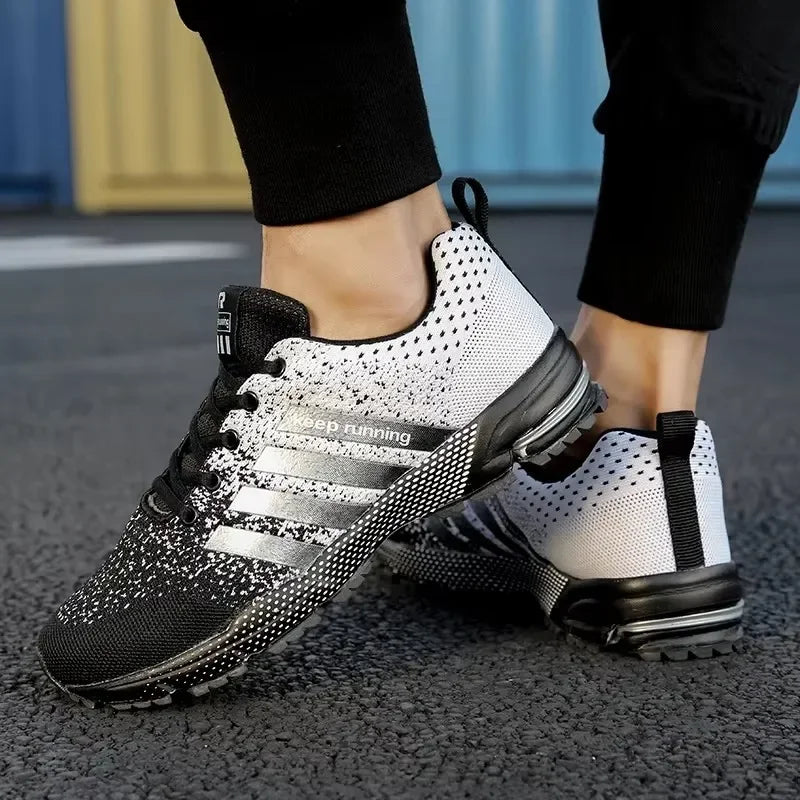 Herr Sneakers Låg Top Design Mesh Syntetisk Tyg 3