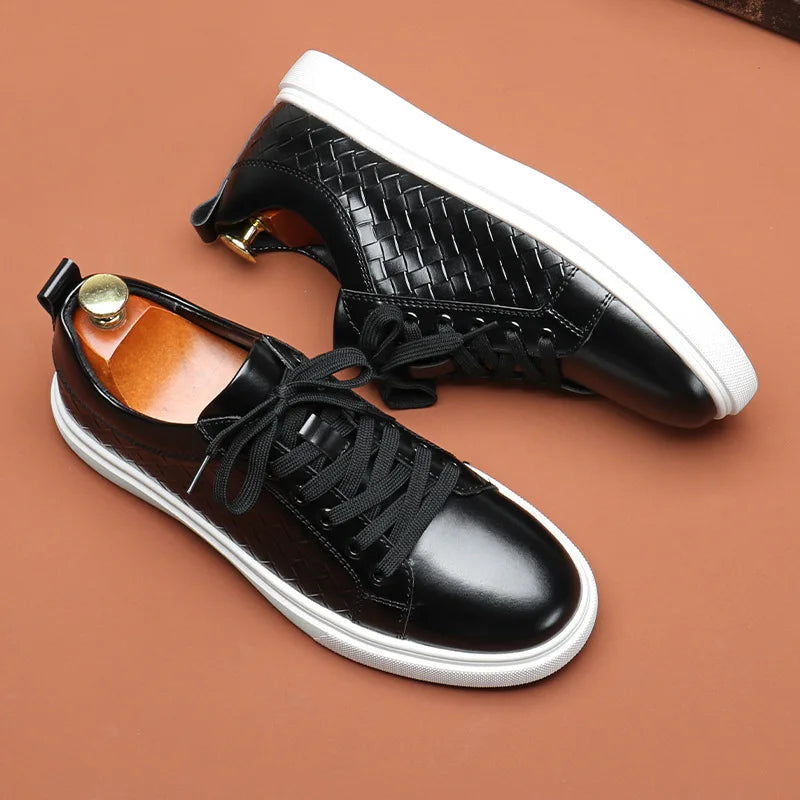 Herr Sneakers Low Top Klassisk Design 4