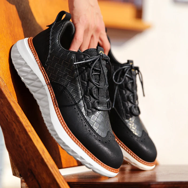 Herr Sneakers Oxford-Stil Sportiga Skor 4