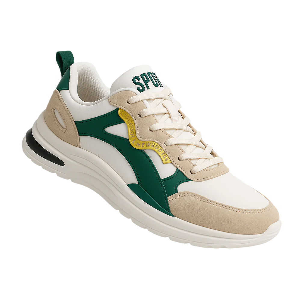 Herr Sneakers Smart Casual Suede Detaljer Med Gummisula 0