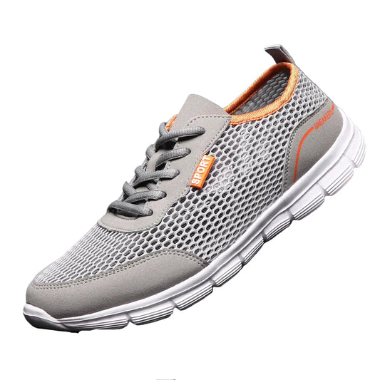 Herr Sneakers Sportiga Mesh Löparskor Lätta och Andningsbara 0