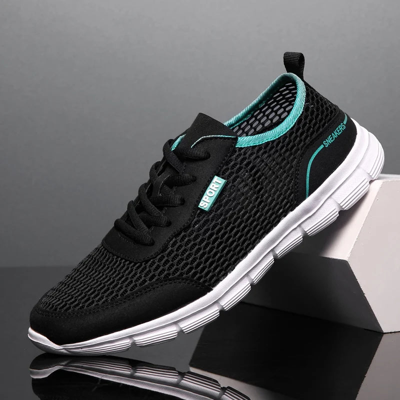 Herr Sneakers Sportiga Mesh Löparskor Lätta och Andningsbara 4