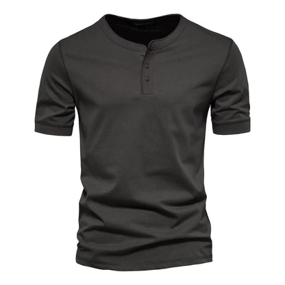 Herr T-shirt med Krage i Bomull 0
