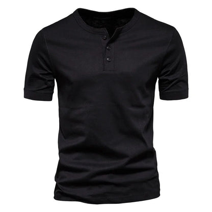 Herr T-shirt med Krage i Bomull 1