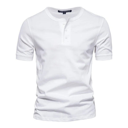 Herr T-shirt med Krage i Bomull 2