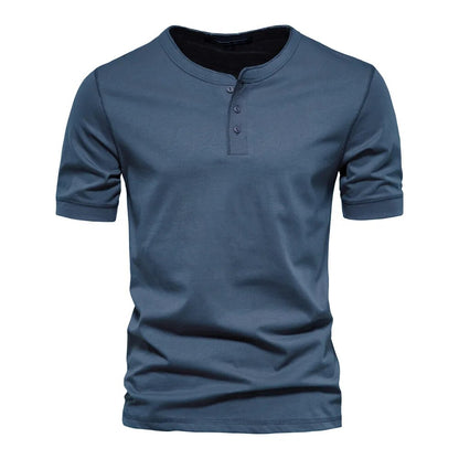 Herr T-shirt med Krage i Bomull 4