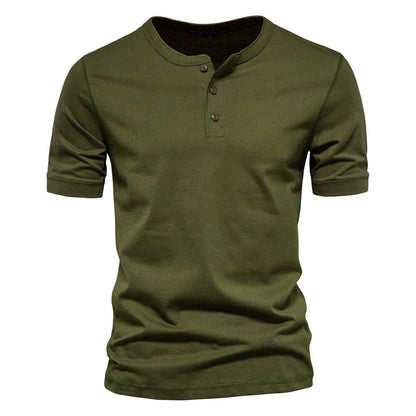 Herr T-shirt med Krage i Bomull 5