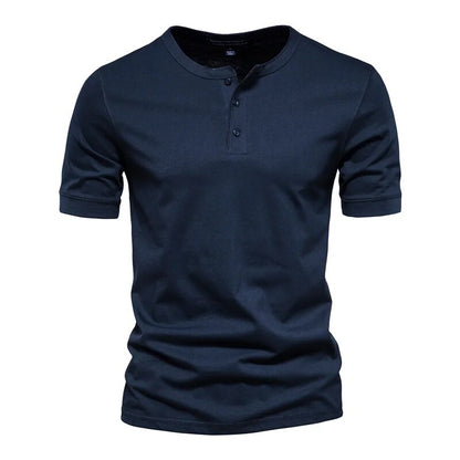 Herr T-shirt med Krage i Bomull 6