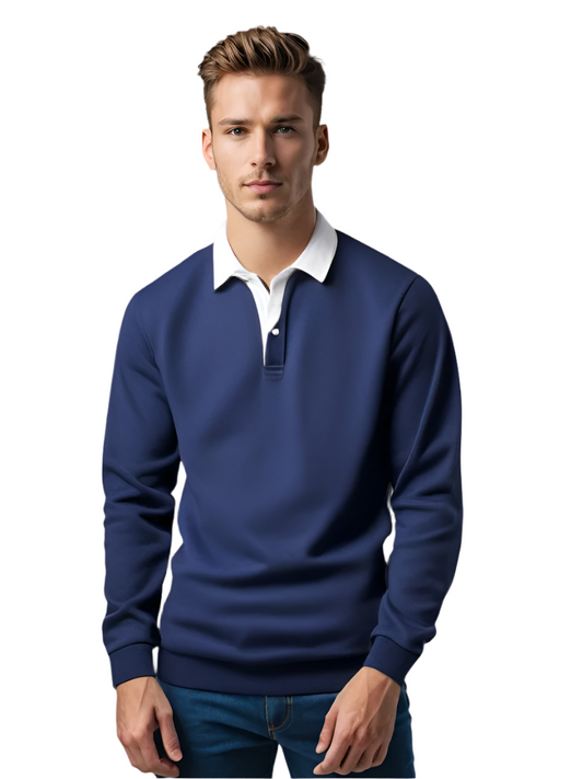 Herr Tröja Business Casual Med Knappdetaljer Mjuk Blandning 0