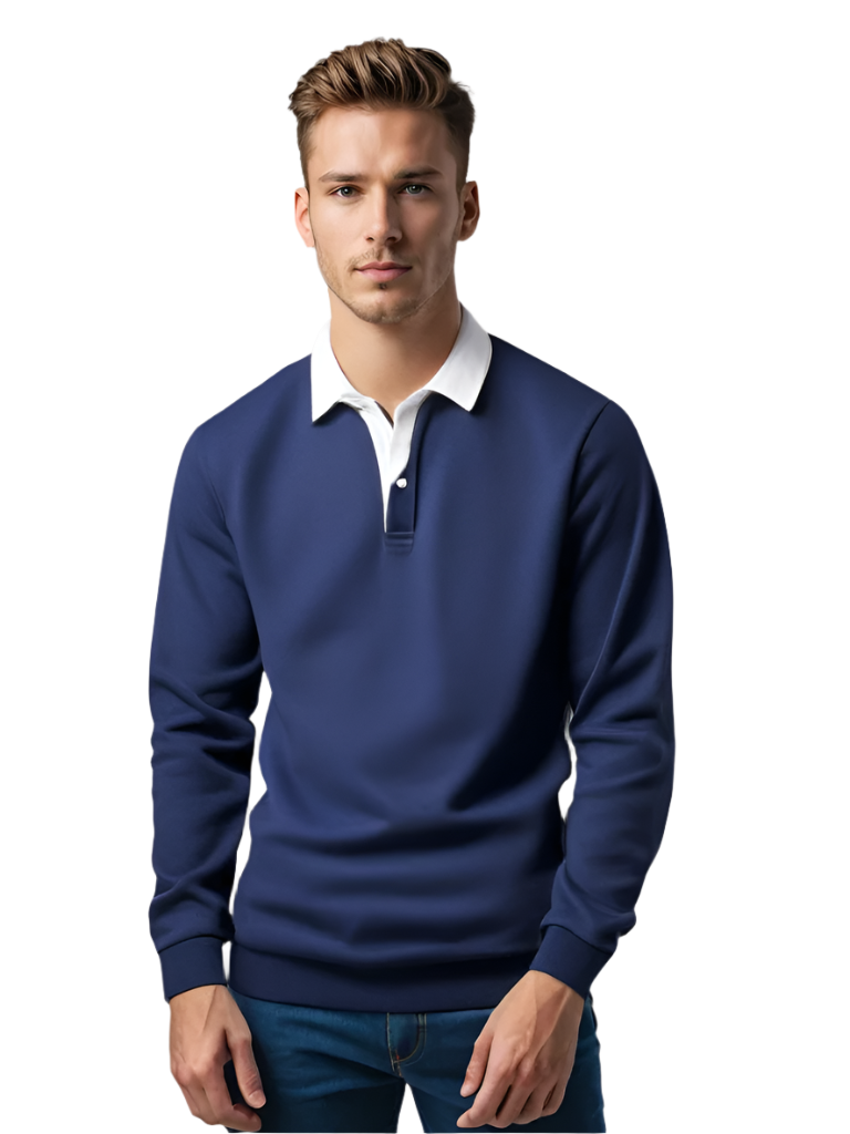 Herr Tröja Business Casual Med Knappdetaljer Mjuk Blandning 0