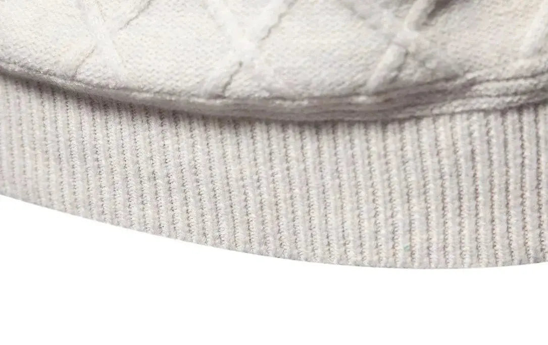 Herr Tröja Crewneck Med Ribbdetaljer Och Modern Siluett 8