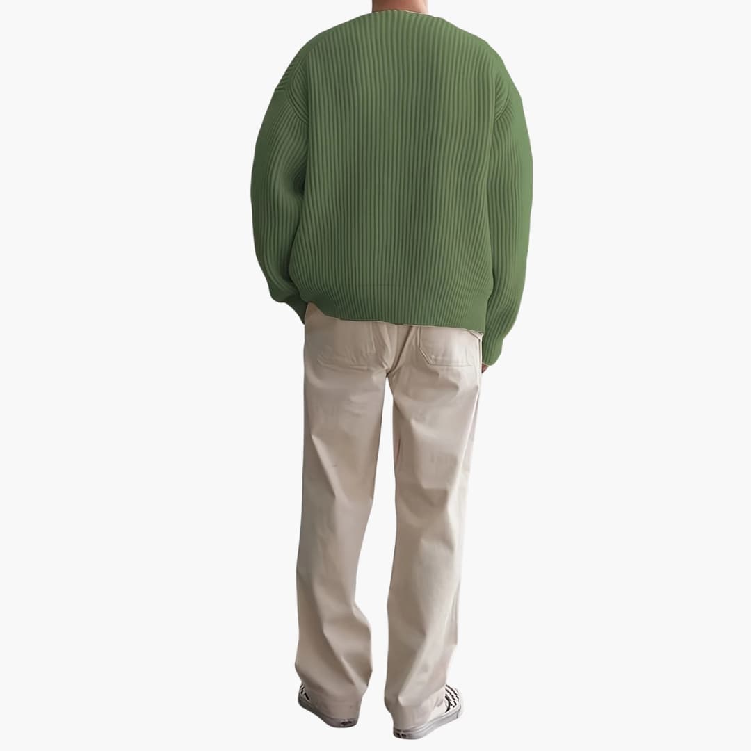 Herr Tröja Halvzip Modern Design med Långa Ärmar 2