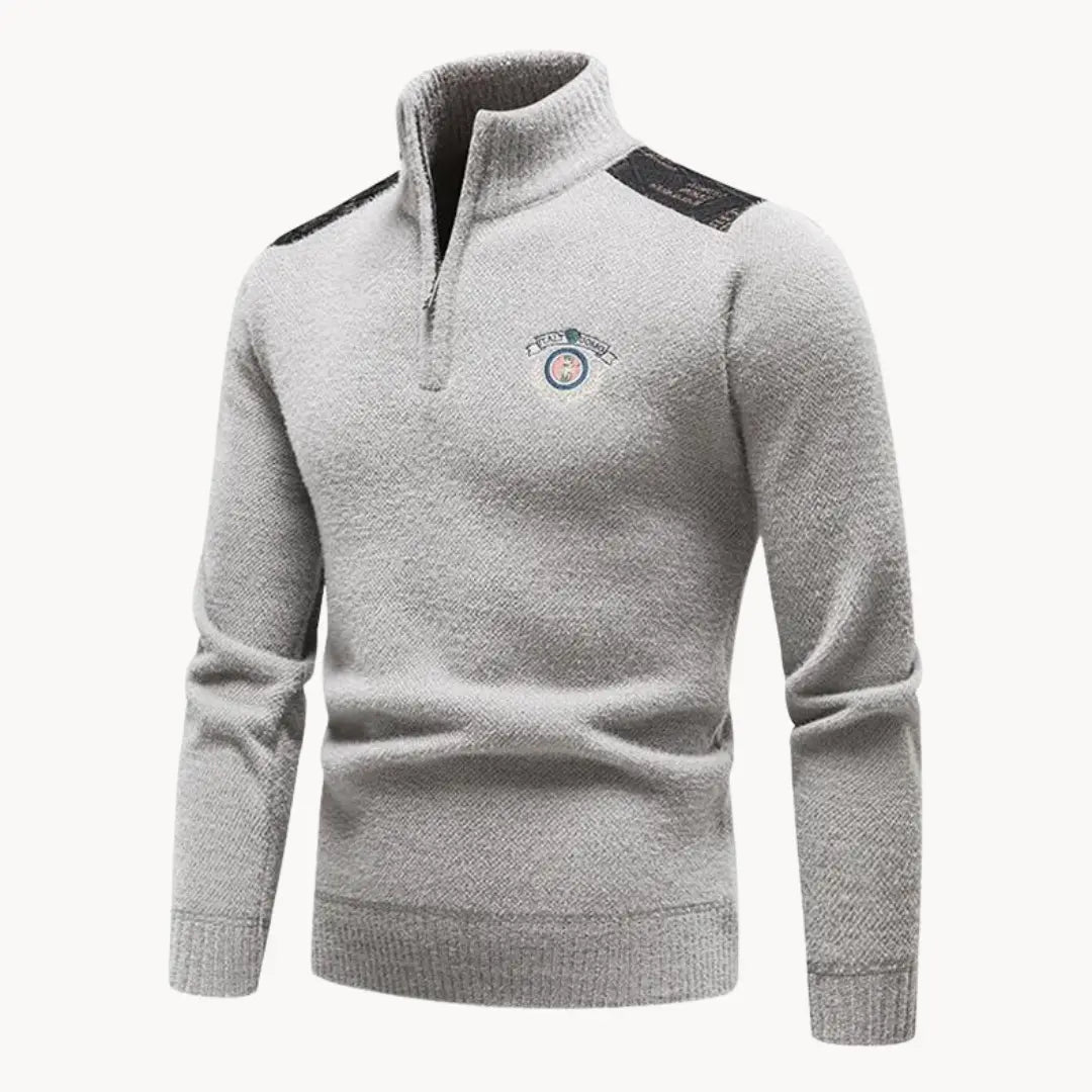 Herr Tröja Halvzip Vardagsstil Komfortabel Design 3