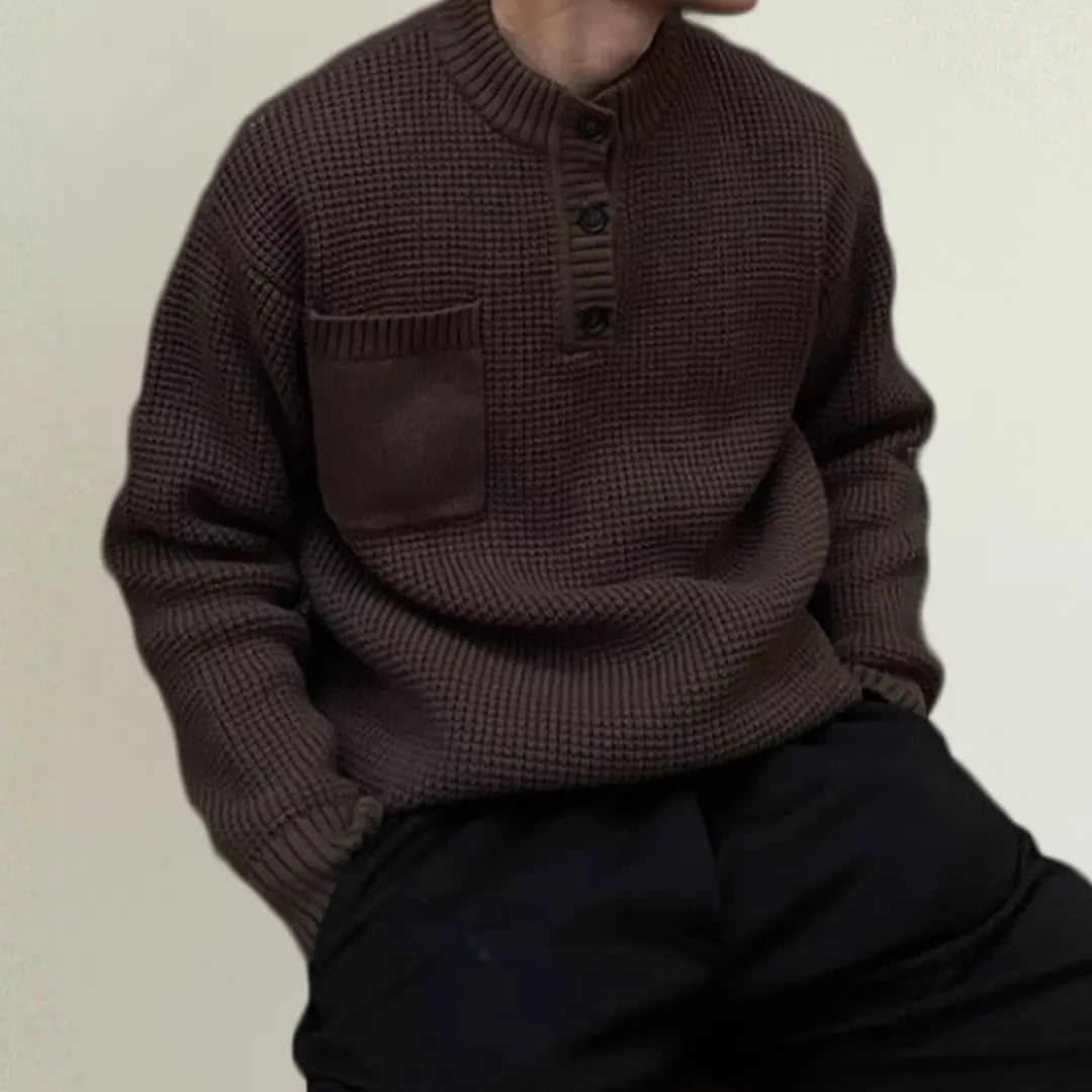 Herr Tröja Klassisk Stilren För Vardagsbruk och Formella Tillfällen 1