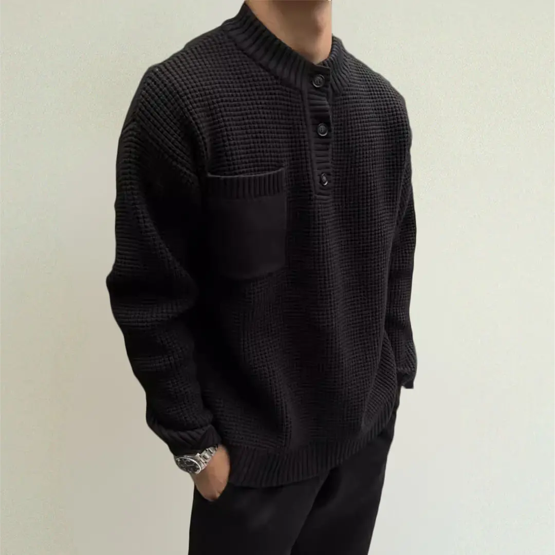 Herr Tröja Klassisk Stilren För Vardagsbruk och Formella Tillfällen 2