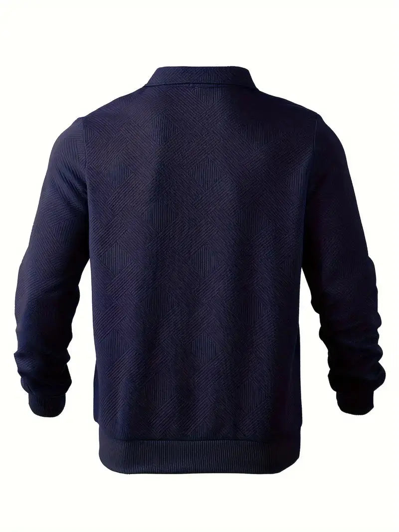 Herr Tröja Modern Stil Skräddarsydd Rund Hals 3